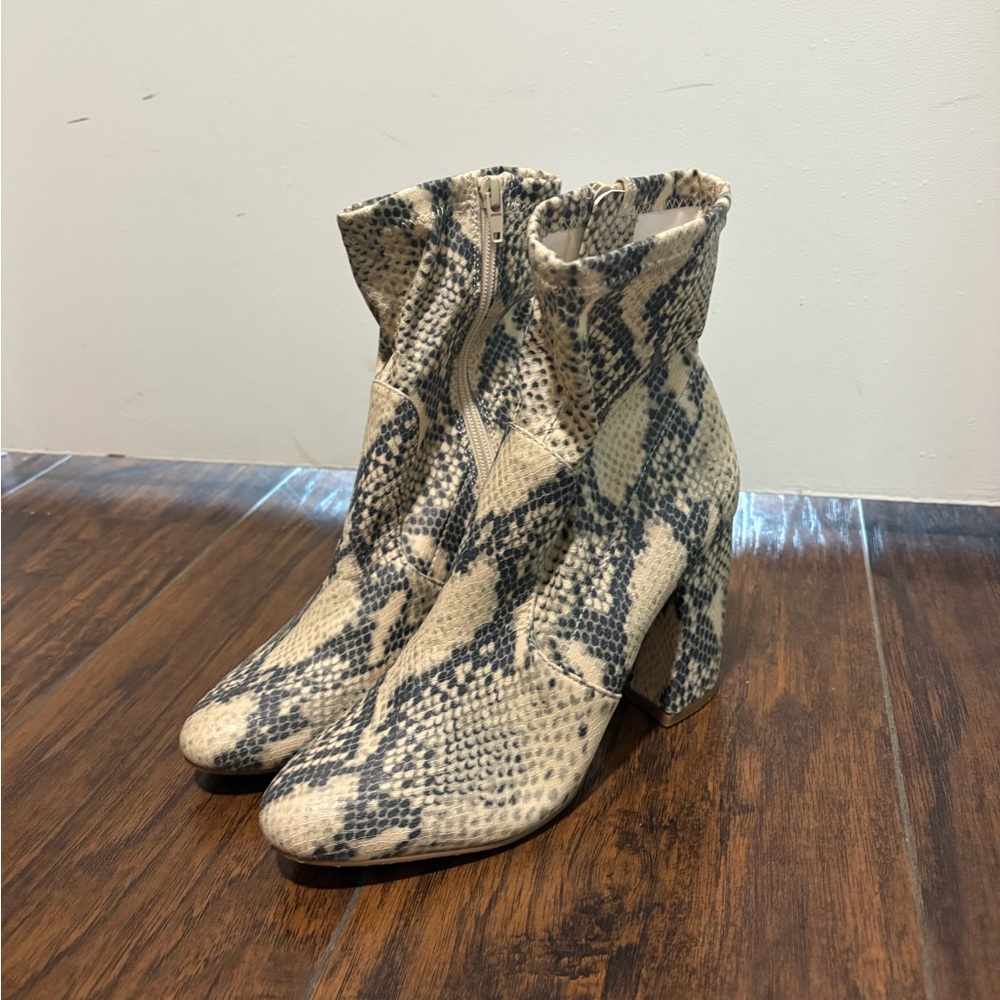 Steve Madden Snakeskin Booties